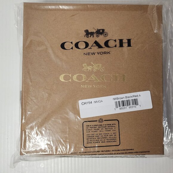COACH Dog Pet Collar Large New Boxed KHAKI SADDLE CH154 20” - Picture 3 of 10